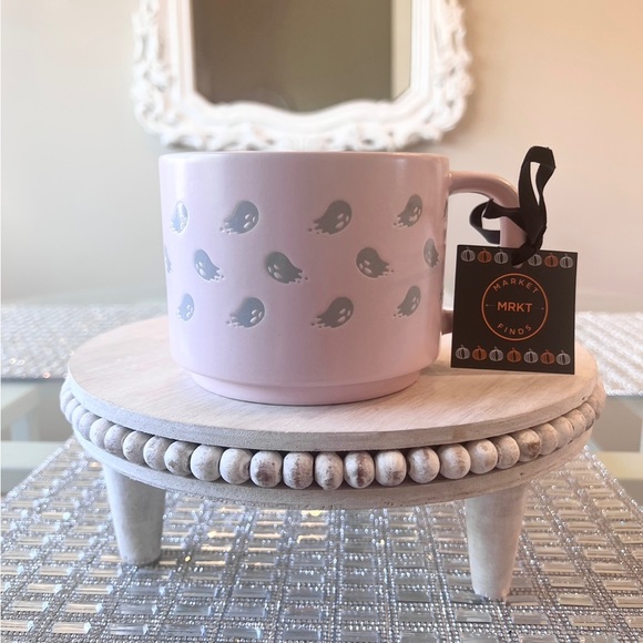 👻 PINK Ghost Halloween Mug Market Finds NEW - Picture 2 of 3